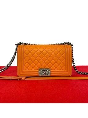 Chanel Boy Leather Shoulder Bag